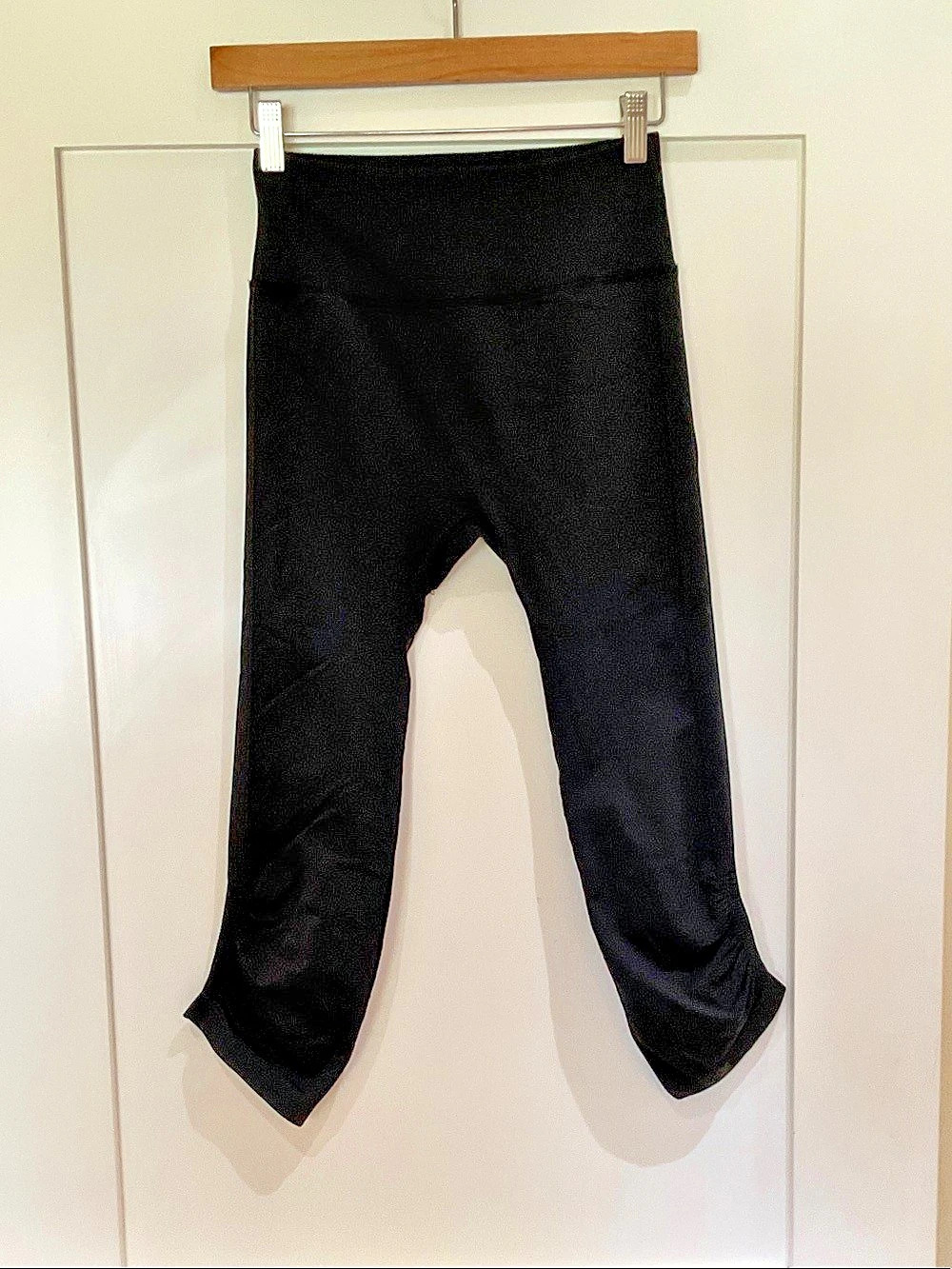lululemon Align High-Rise Ruched Waist Crop 22" Black Leggings